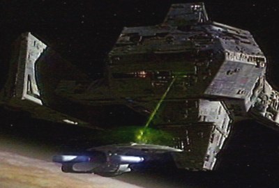 USS Enterprise und Borg-Schiff